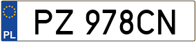 Truck License Plate